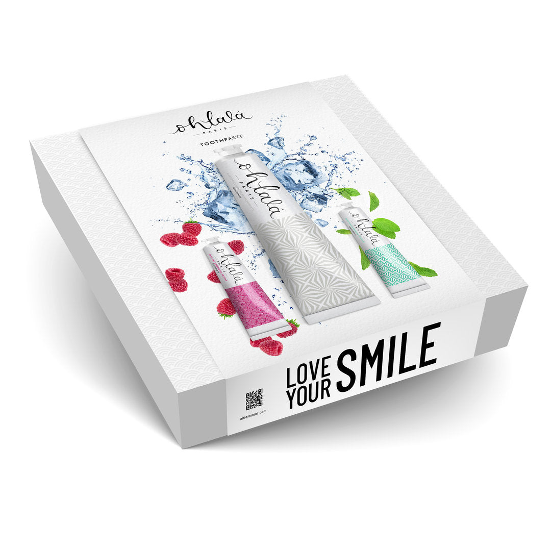 Ohlalá Summer Set Whitening Mint 75ml + Fresh Mint 15ml + Raspberry Mint 15ml