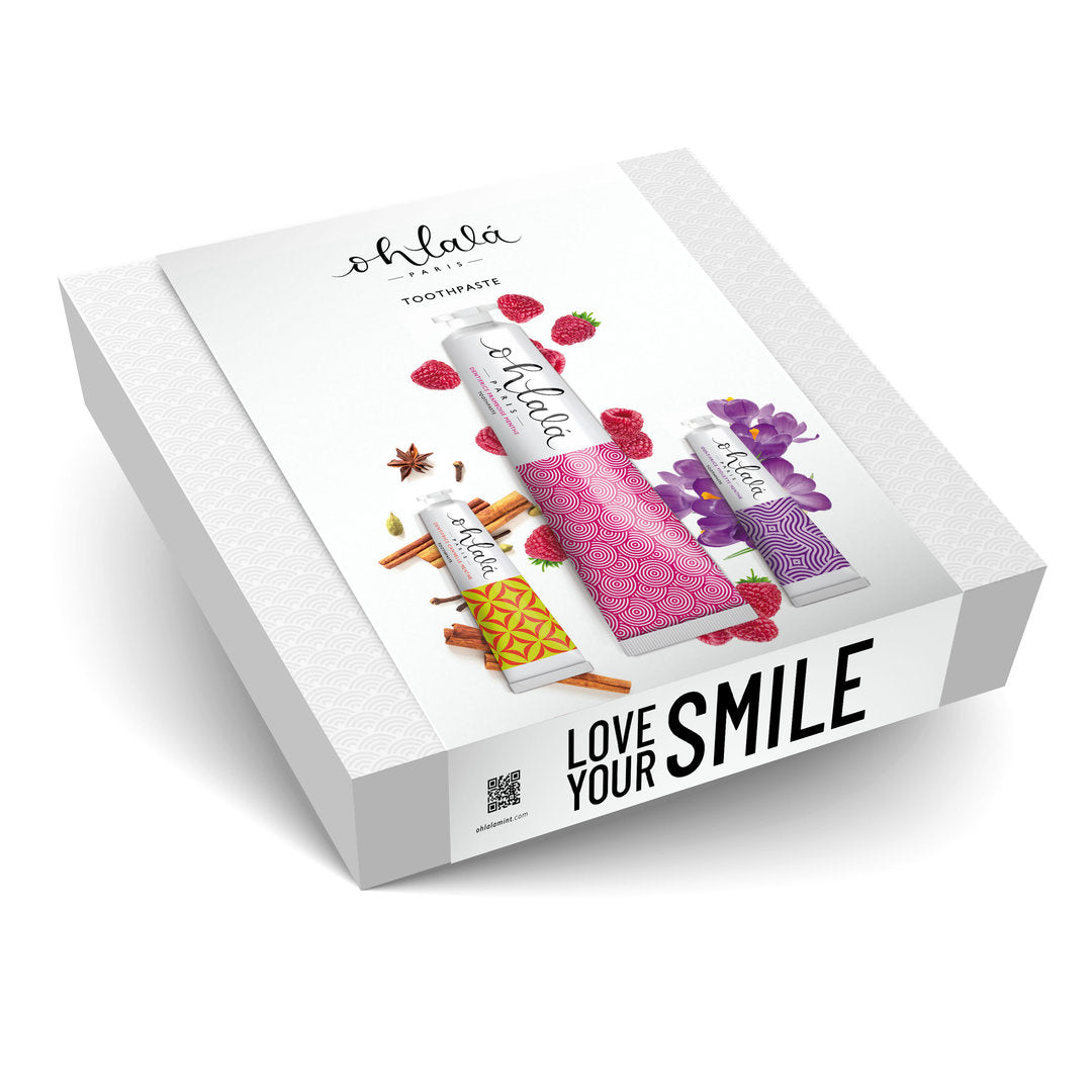 Ohlalá Winter Set Rasberry Mint 75 ml + Cinnamon Mint 15 ml + Violet Mint 15 ml