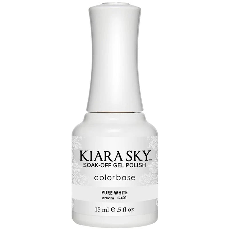 Kiara Sky Gel Polish, Pure White