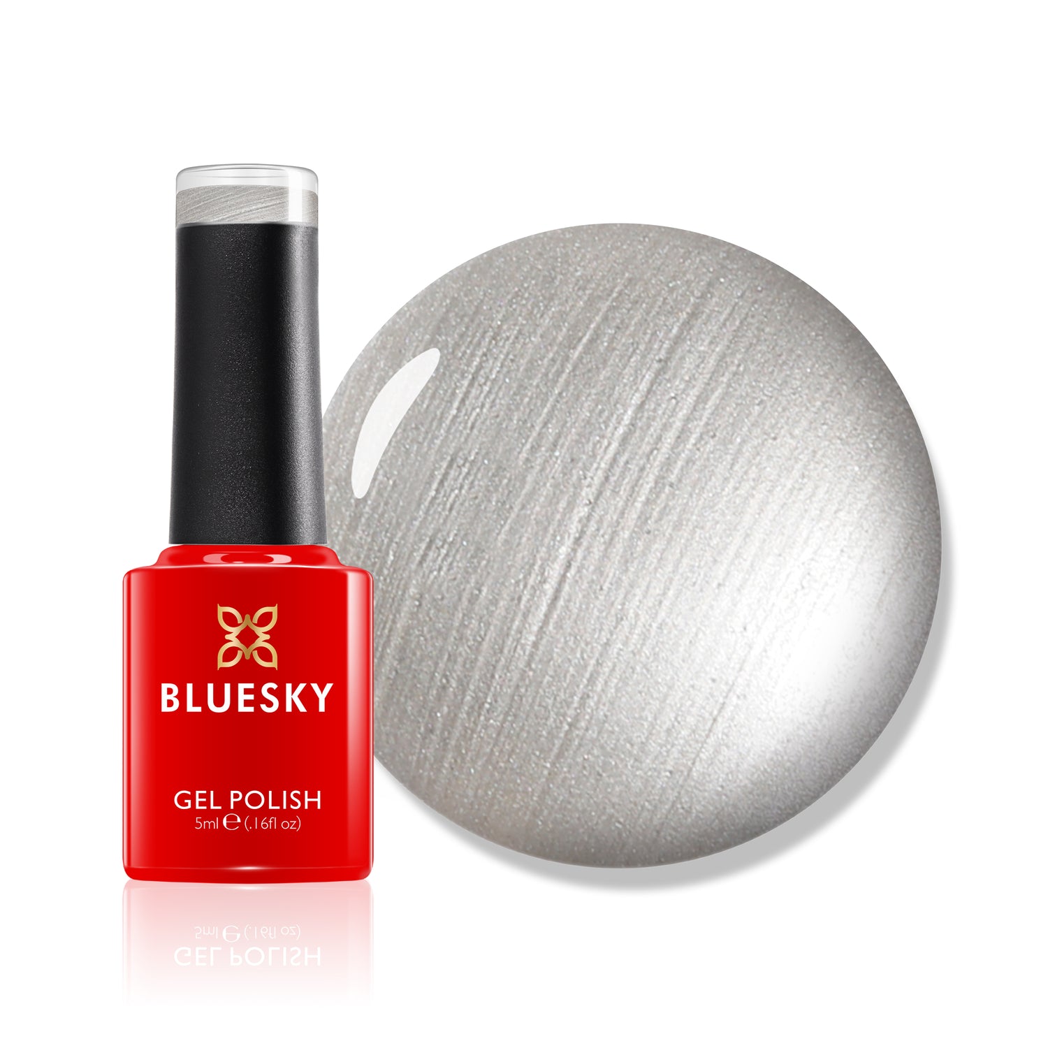 Bluesky Gel Polish, Silver Chrome