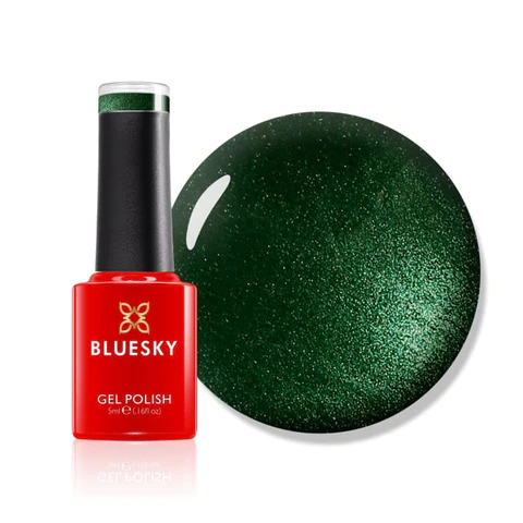 Bluesky Gel Polish, Dark Green Sparkle