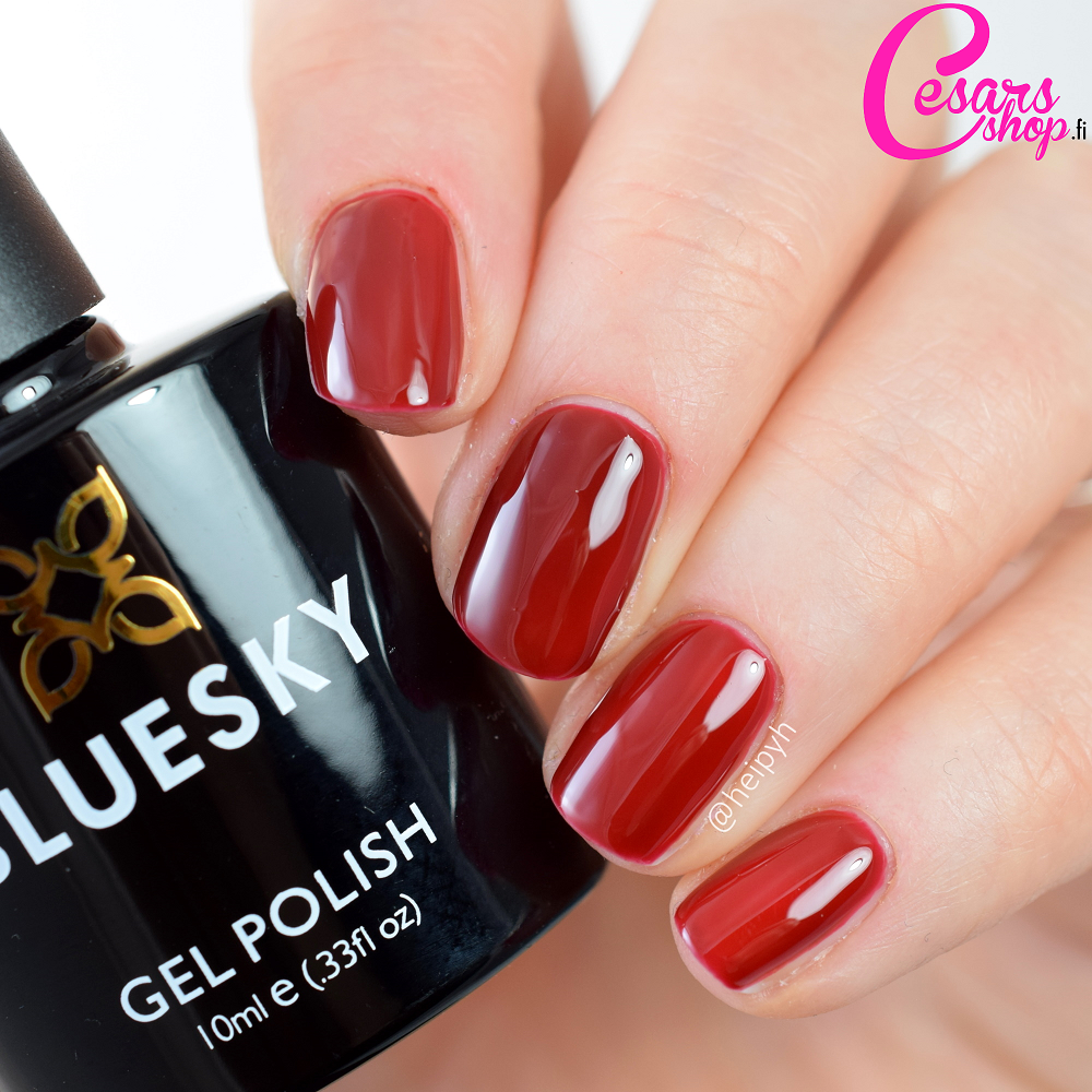 Bluesky Gel Polish, Paradise Deep Red