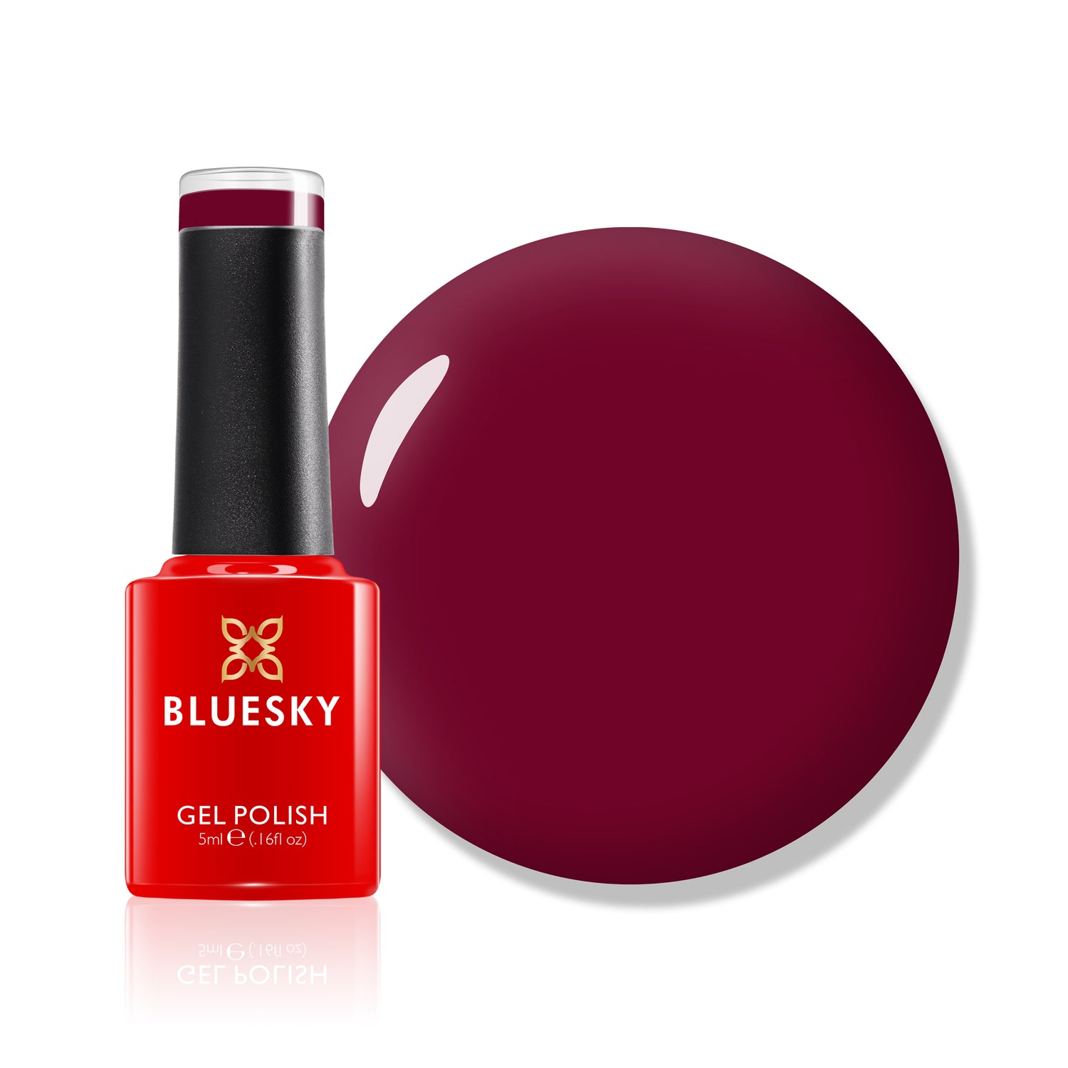 Bluesky Gel Polish, Dark Red
