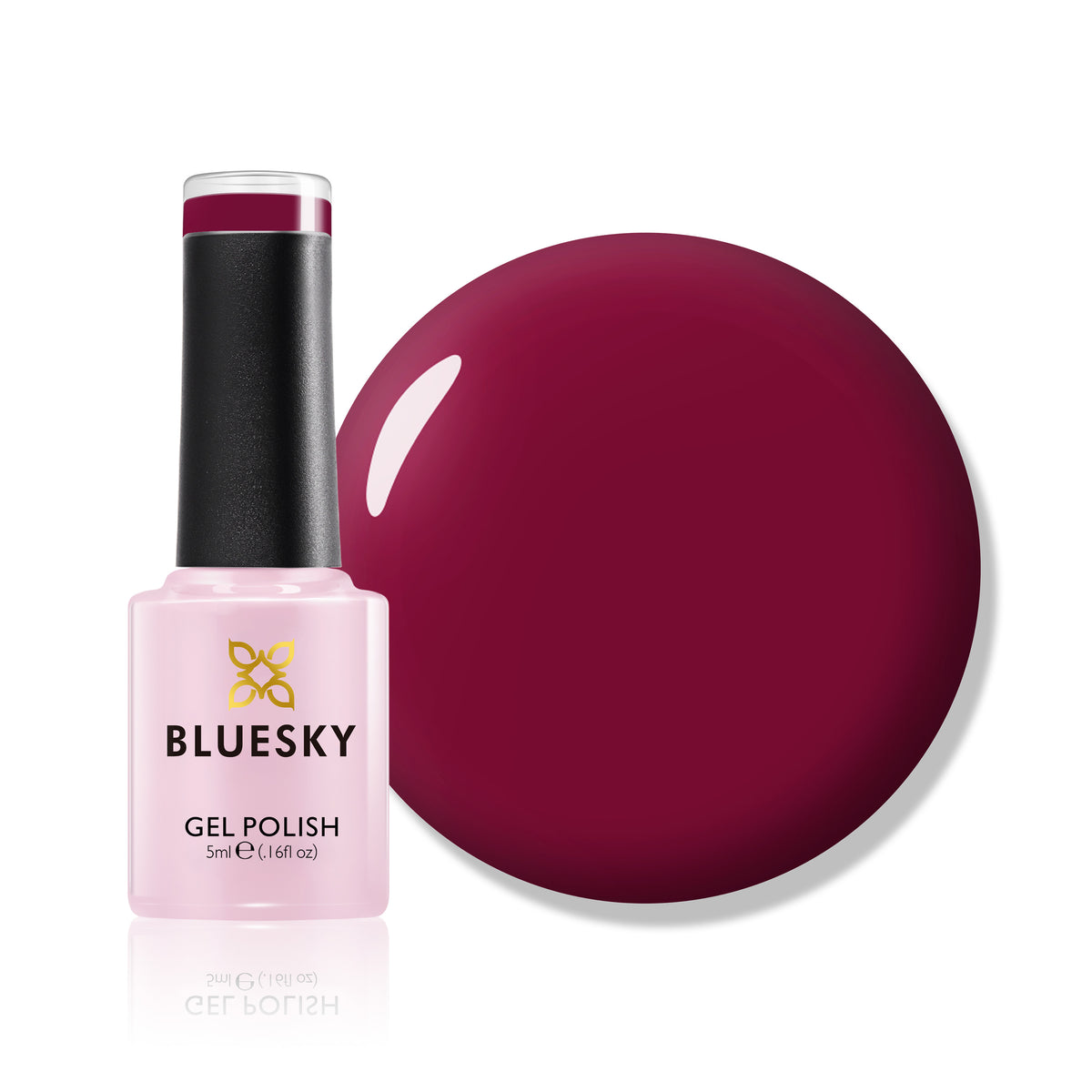 Bluesky Gel Polish, Dark Red