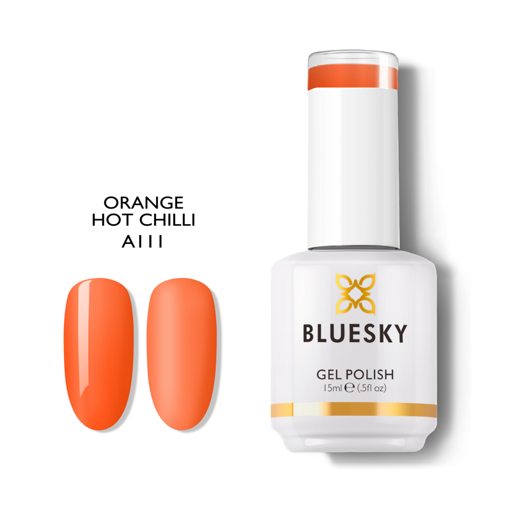 Bluesky Gel Polish, Orange Hot Chilli
