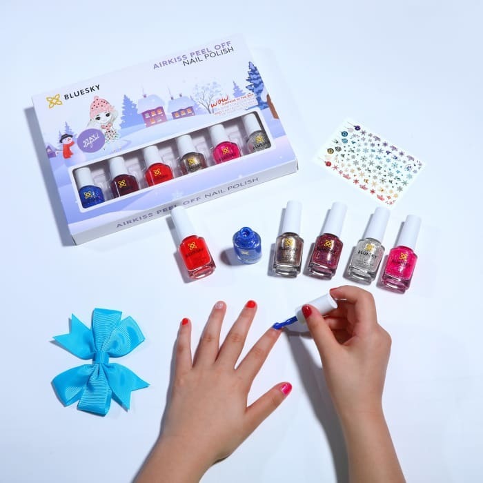 Bluesky Airkiss Peel Off Nail Polish Set, Winter