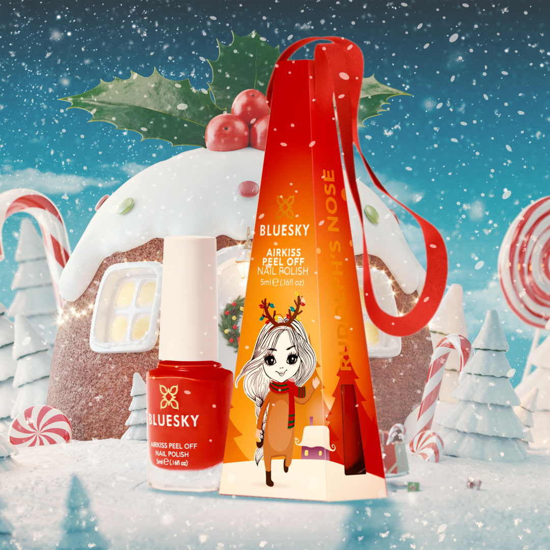 Bluesky Nail Polish Xmas AirKiss, Rudolph's Nose