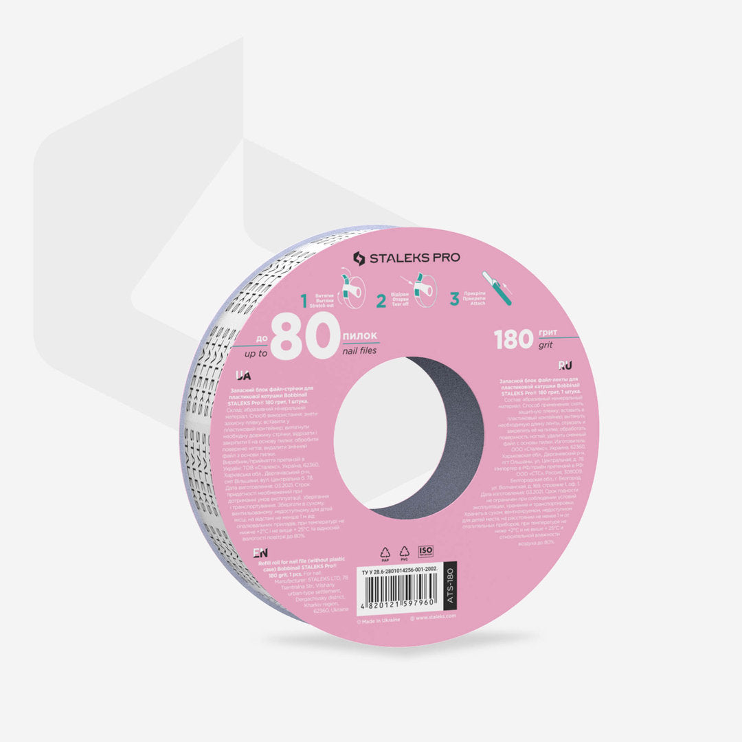 Staleks Pro Raspipaperi Liimapinnalla Expert 180 Grit 7 m, ATS-180W