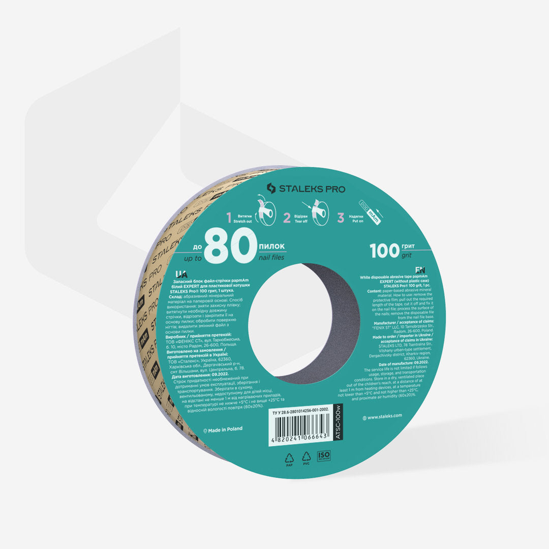 Staleks Pro Raspipaperi Expert 100 Grit, 7 m ATSC-100W