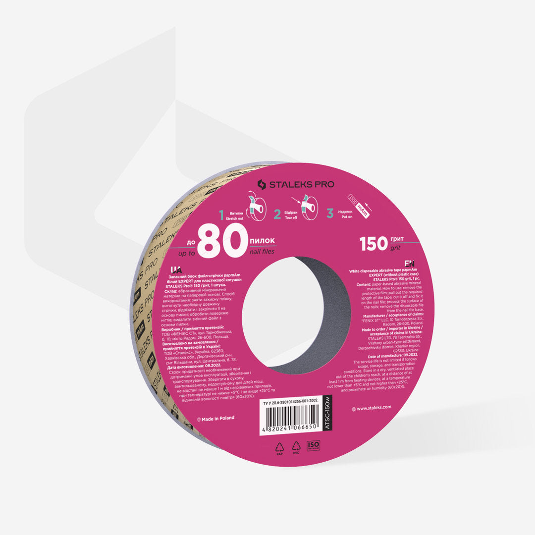 Staleks Pro Raspipaperi Expert 150 Grit, 7 m ATSC-150W