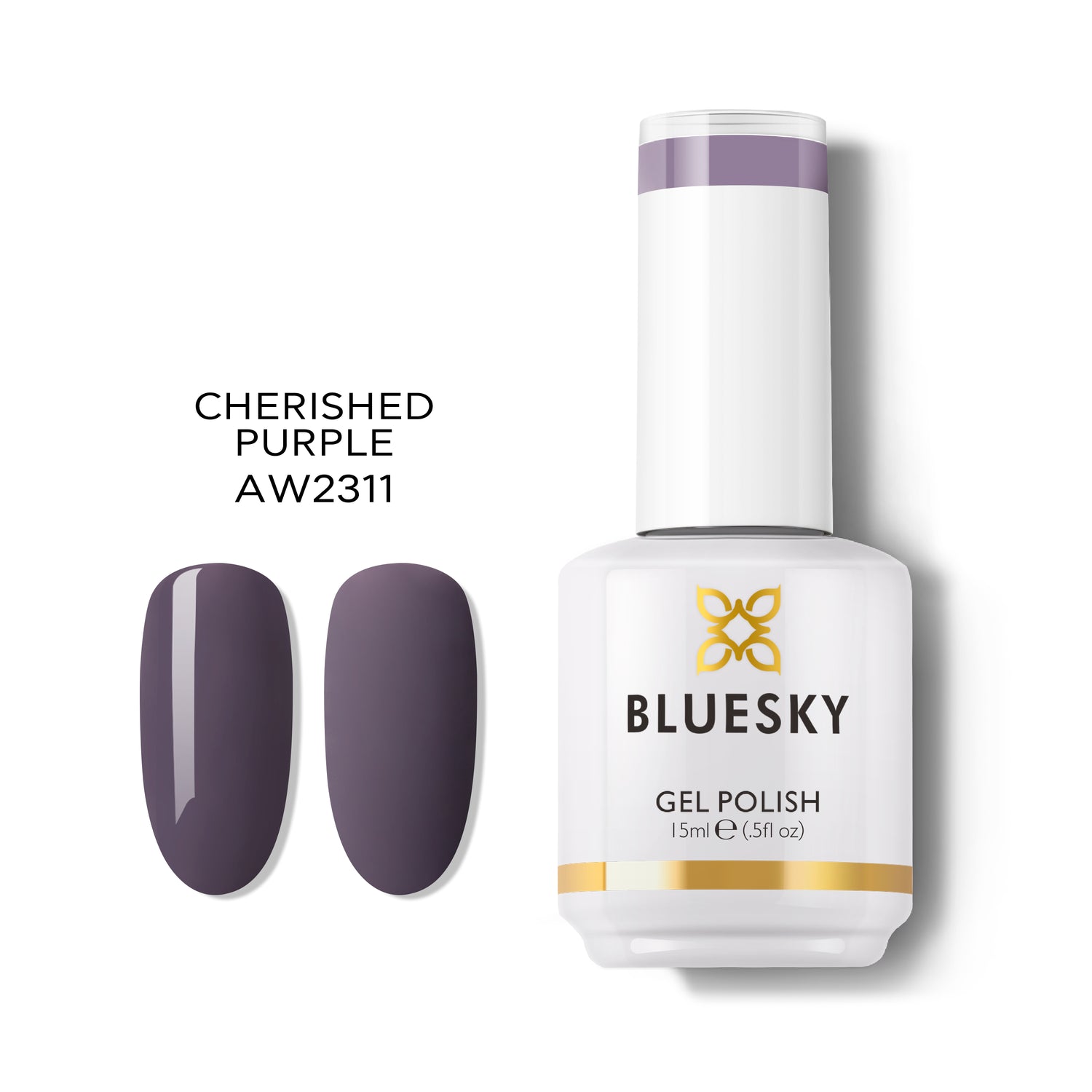 Bluesky Gel polish, Cherished Purple