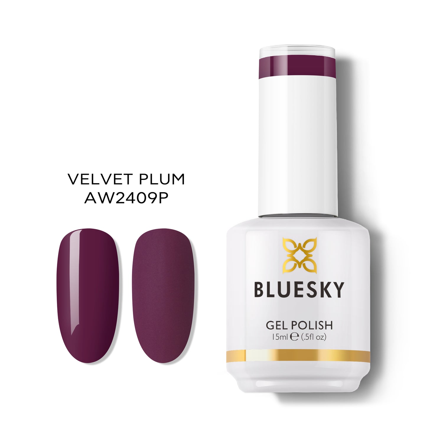 Bluesky Gel Polish, Velvet Plum