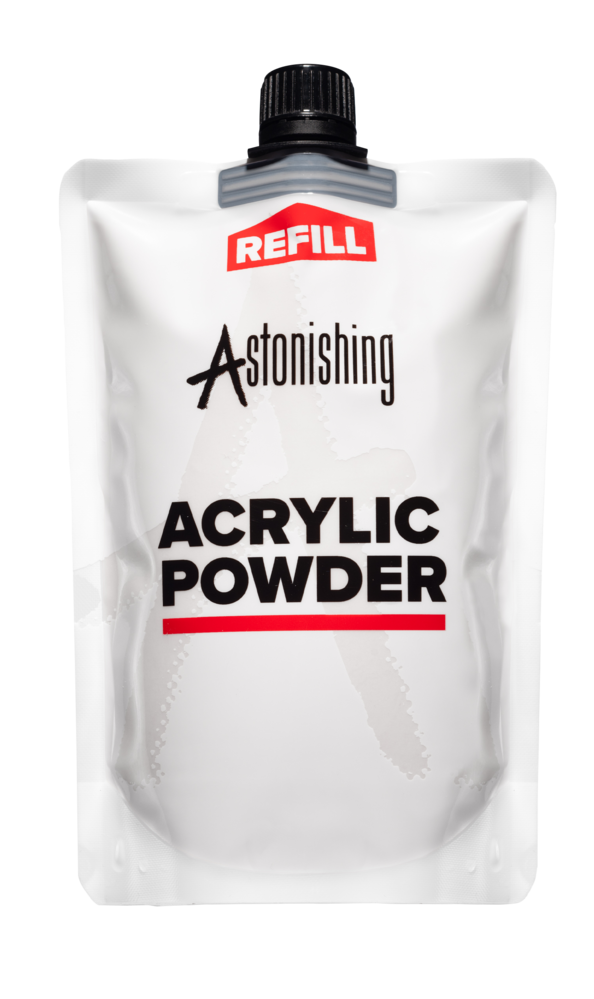Astonishing Nails Acrylic Powder, Translucent White