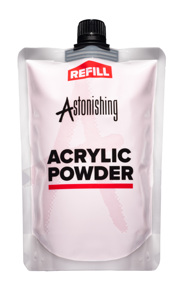 Astonishing Nails Acrylic Powder, Transparent Pink