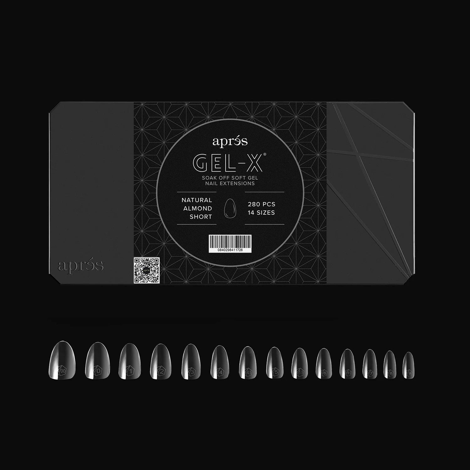 Aprés Gel-X® Kokokynnen Tipit, Natural Almond 280 kpl