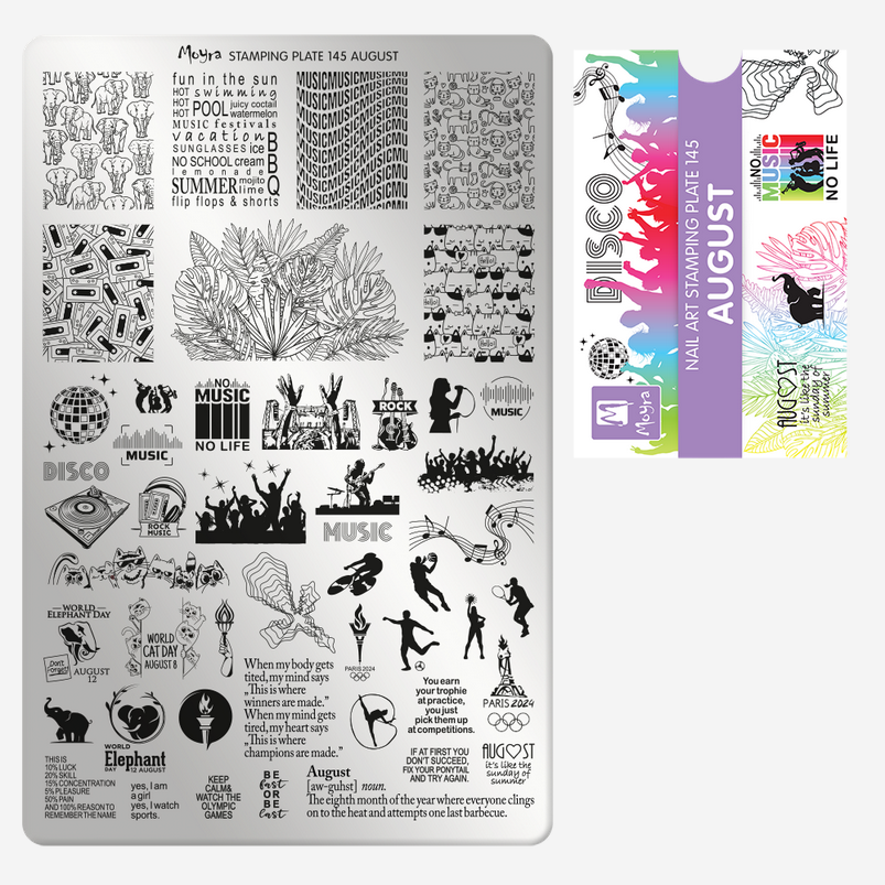 Moyra Stamping Plate, August