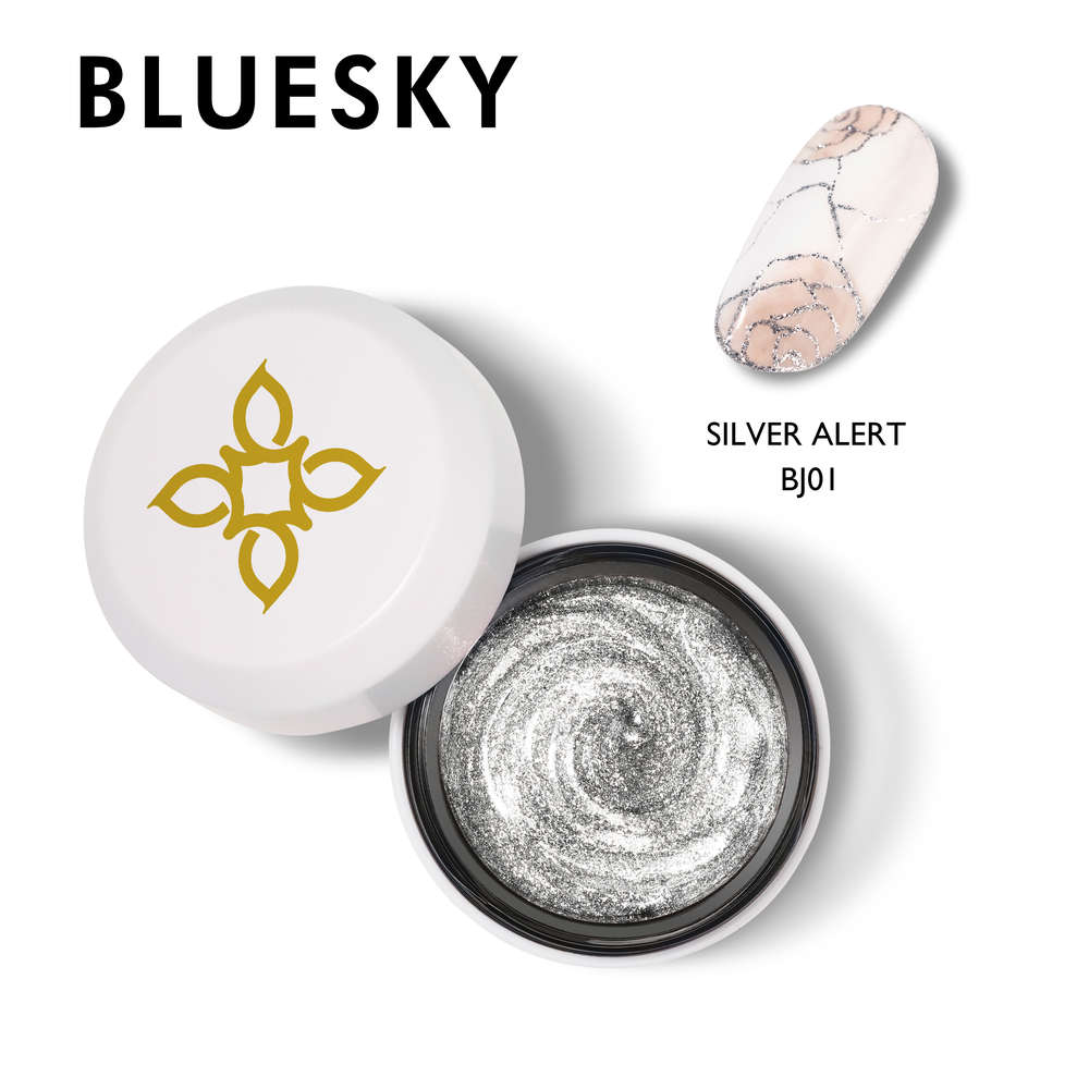 Bluesky Sparkling Metallic Gel Paint, Silver Alert