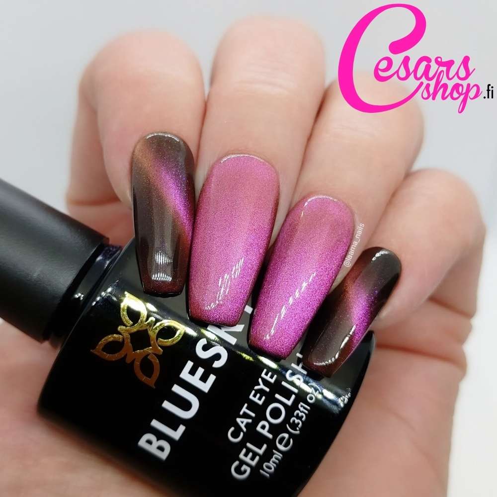 Bluesky Magnetic Gel Polish, Holiday Mani