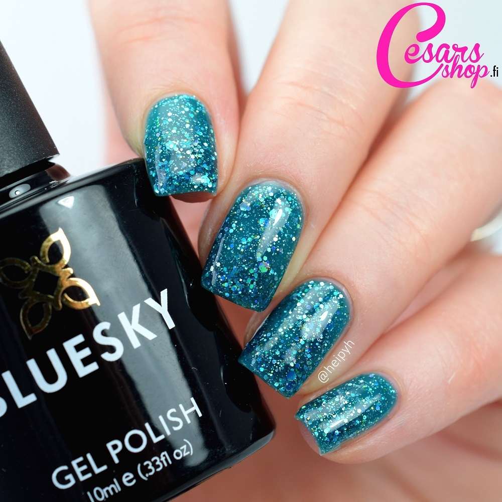 Bluesky Gel Polish, Teal Blue Green