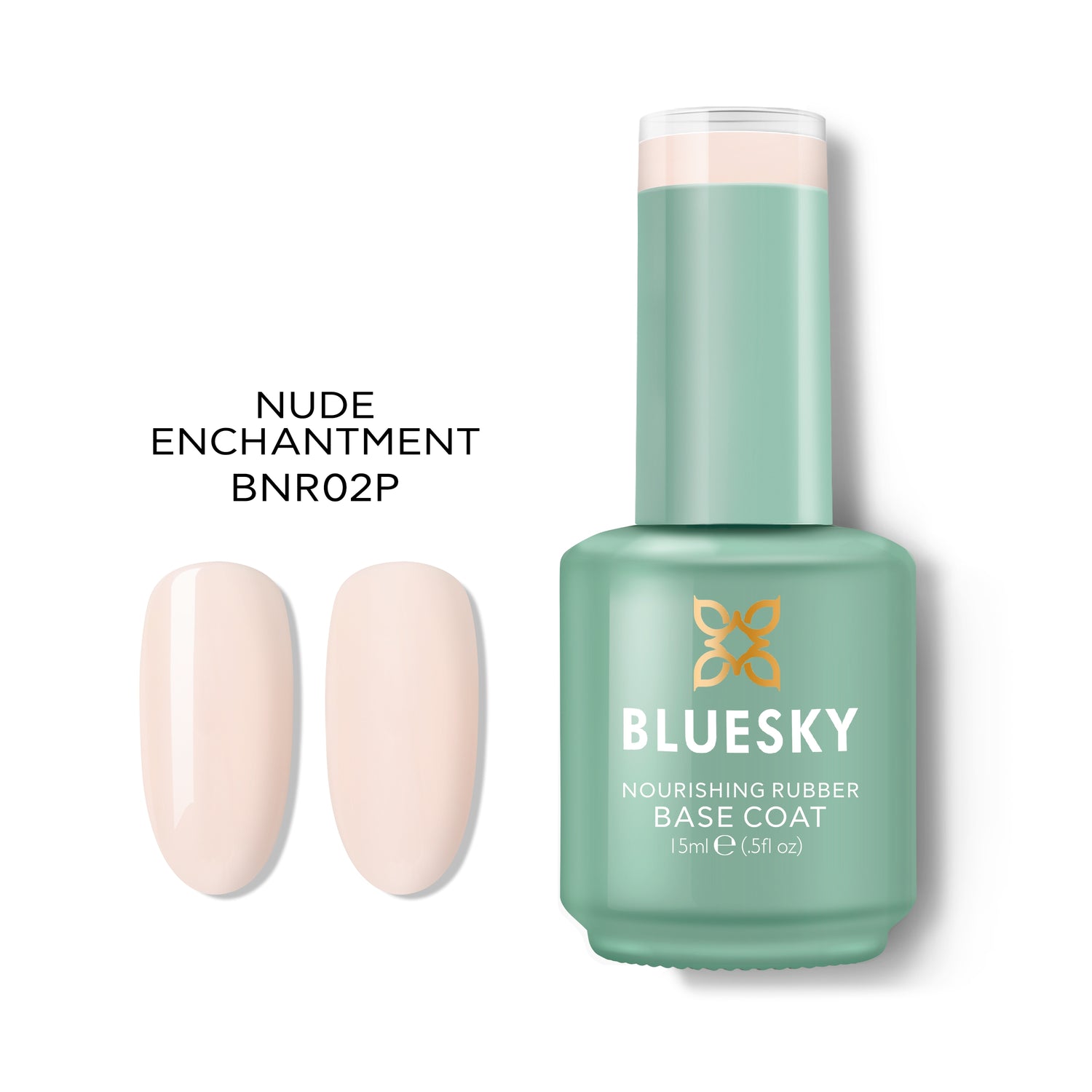 Bluesky Nourishing Rubber Base Geelialuslakka, Nude Enchantment