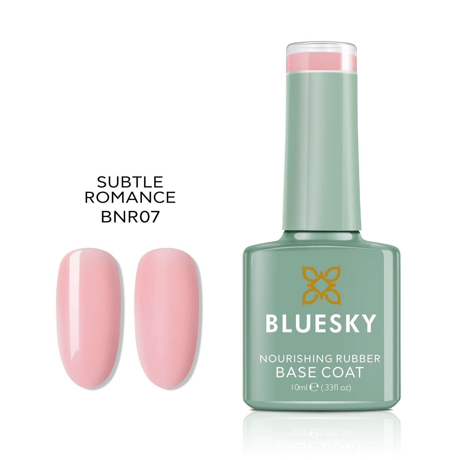Bluesky Nourishing Rubber Base Geelialuslakka, Subtle Romance