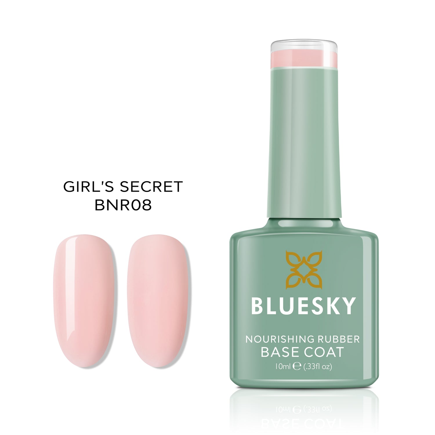 Bluesky Nourishing Rubber Base Gel Base Coat, Girl's Secret