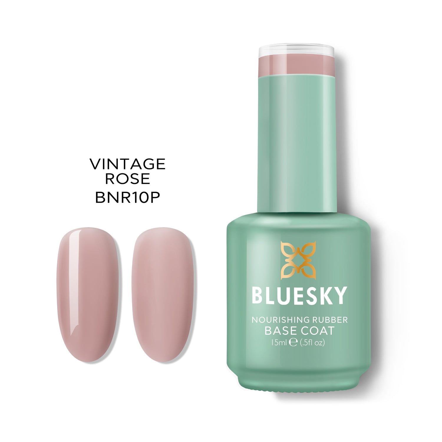 Bluesky Nourishing Rubber Base Geelialuslakka, Vintage Rose