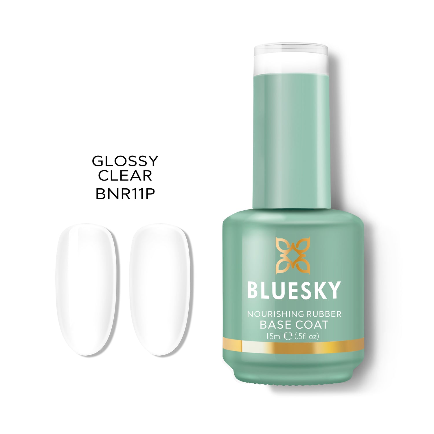 Bluesky Nourishing Rubber Base Geelialuslakka, Glossy Clear