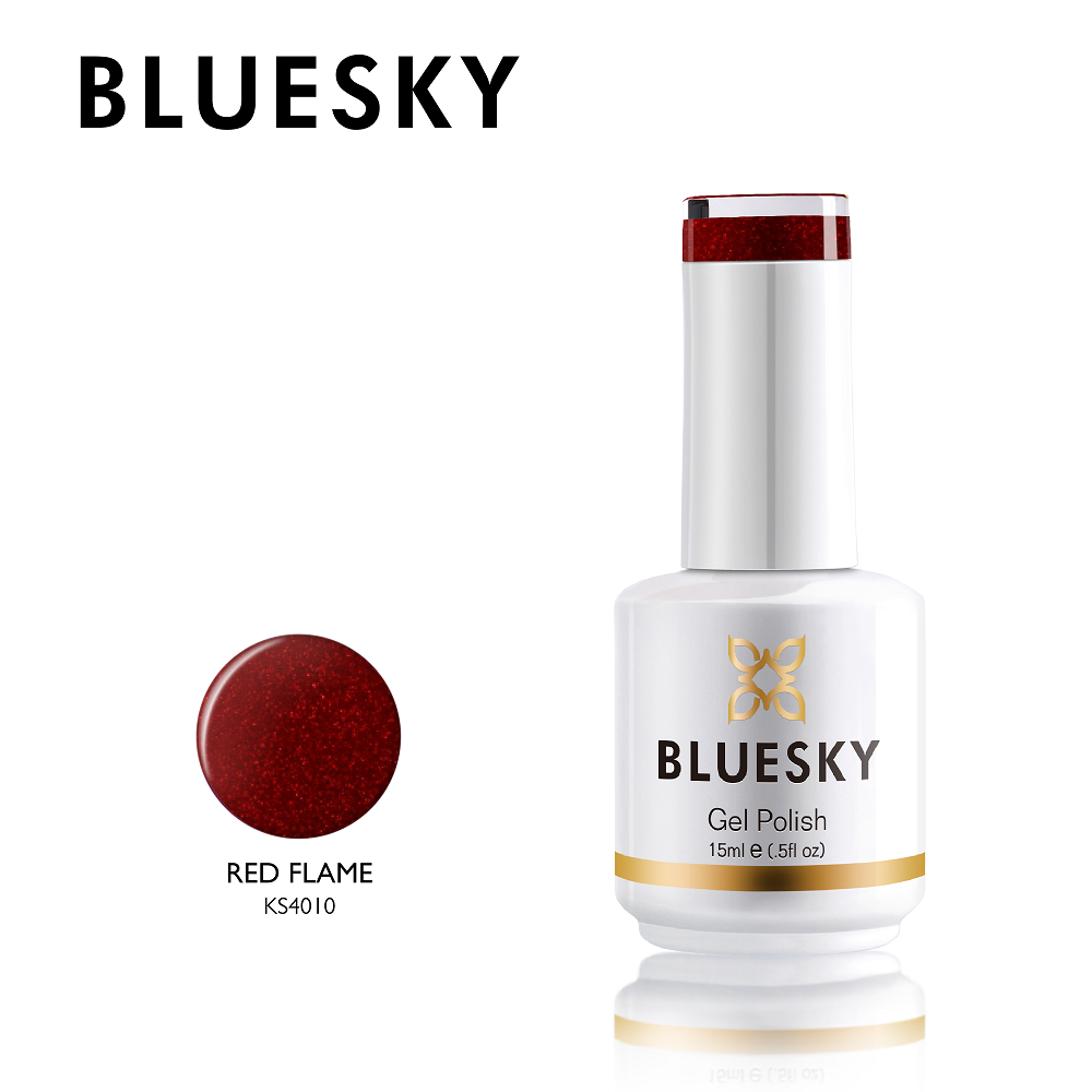 Bluesky Gel Polish, Red Flame