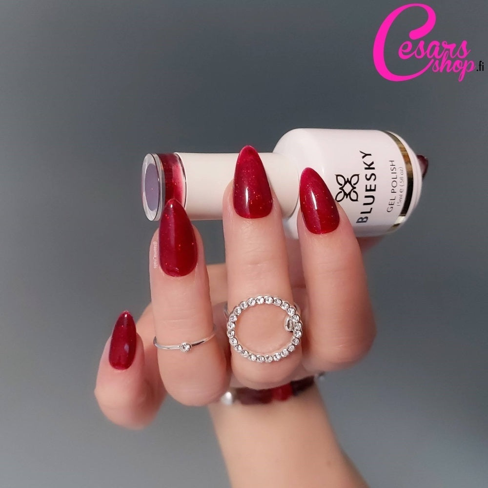Bluesky Gel Polish, Red Flame
