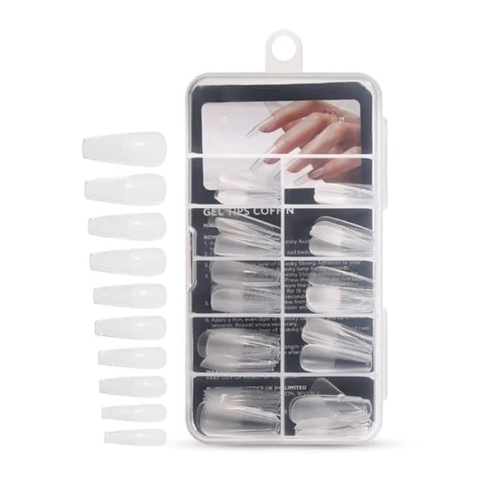 Bluesky Soft Gel Kokokynnen Tipit, Coffin