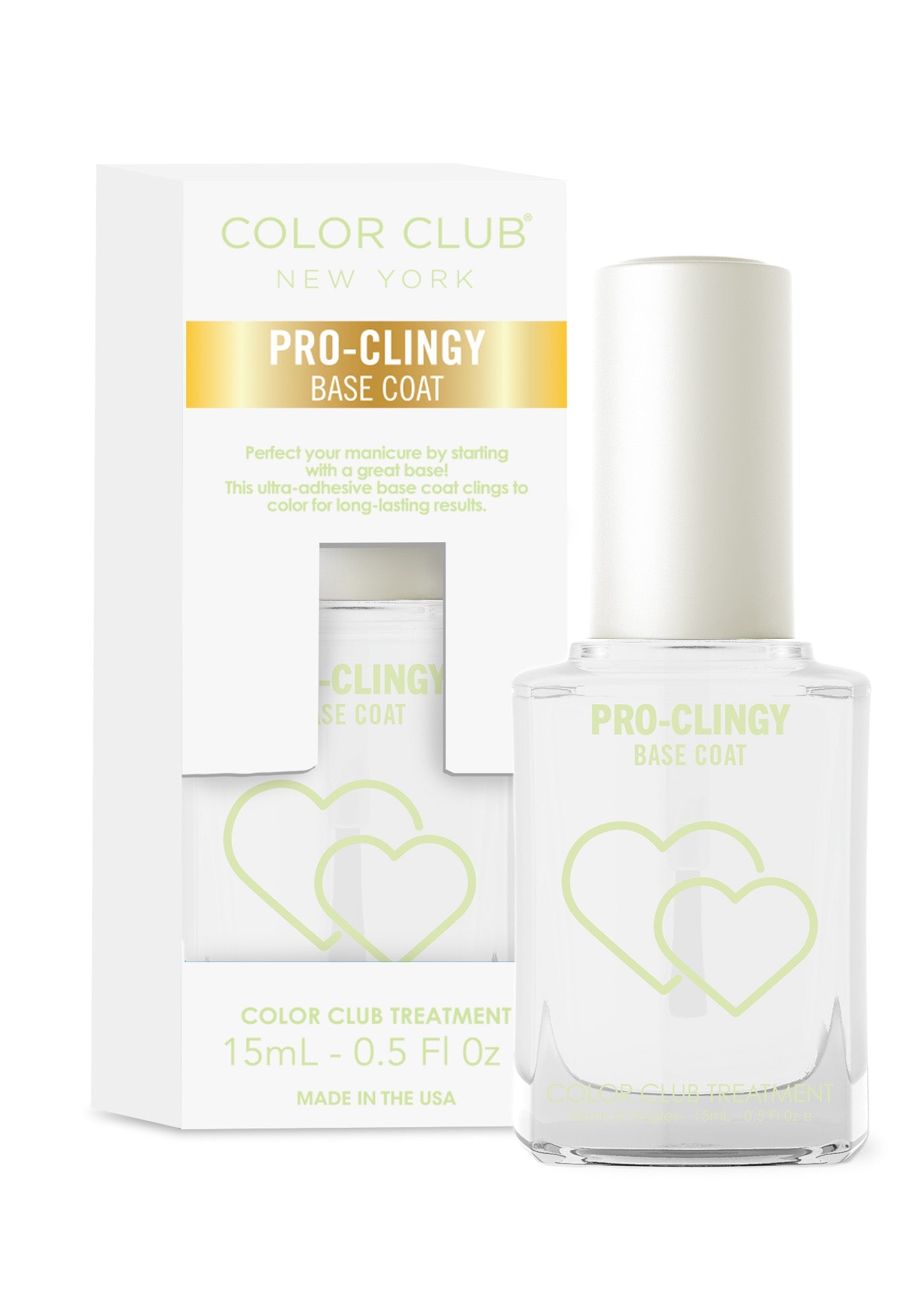 Color Club Pro-Clingy Base Coat, 15 ml