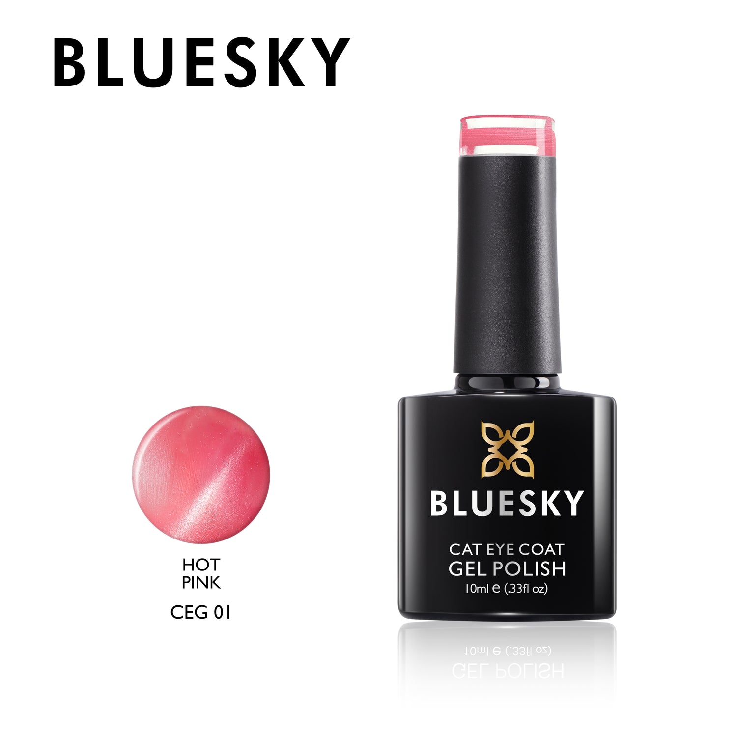 Bluesky Magnetic Gel Polish, Hot Pink