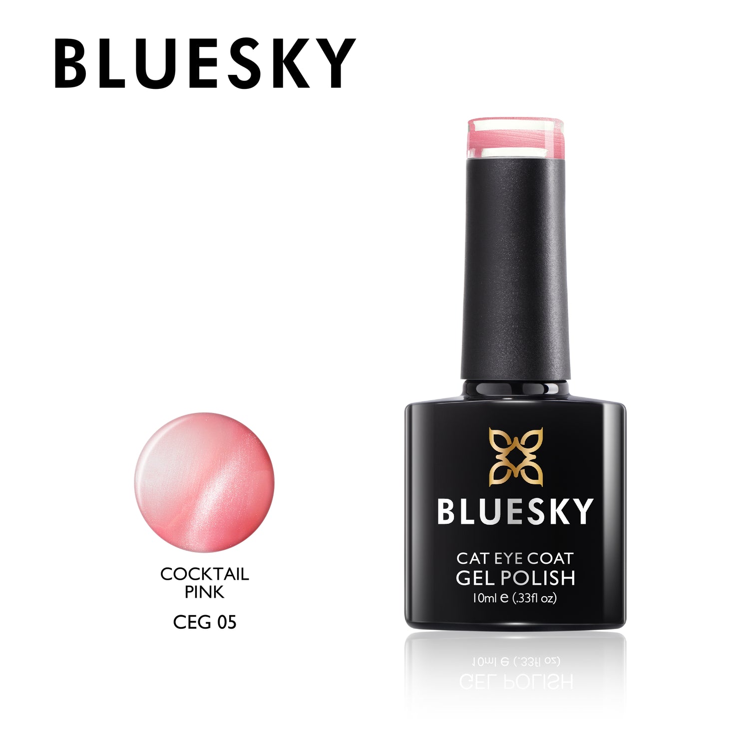 Bluesky Magnetic Gel Polish, Cocktail Pink
