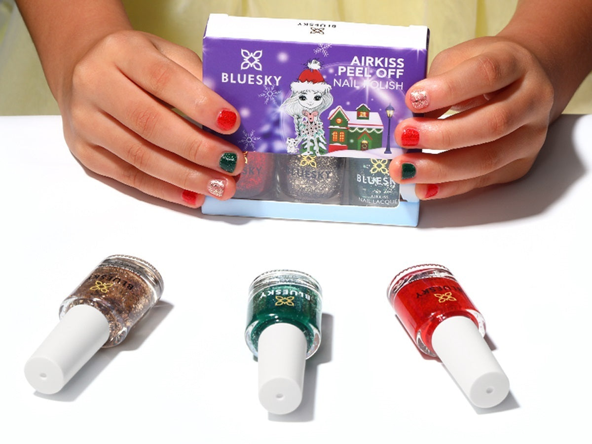 Bluesky Airkiss Peel Off Kynsilakkasetti, Christmas Glitter