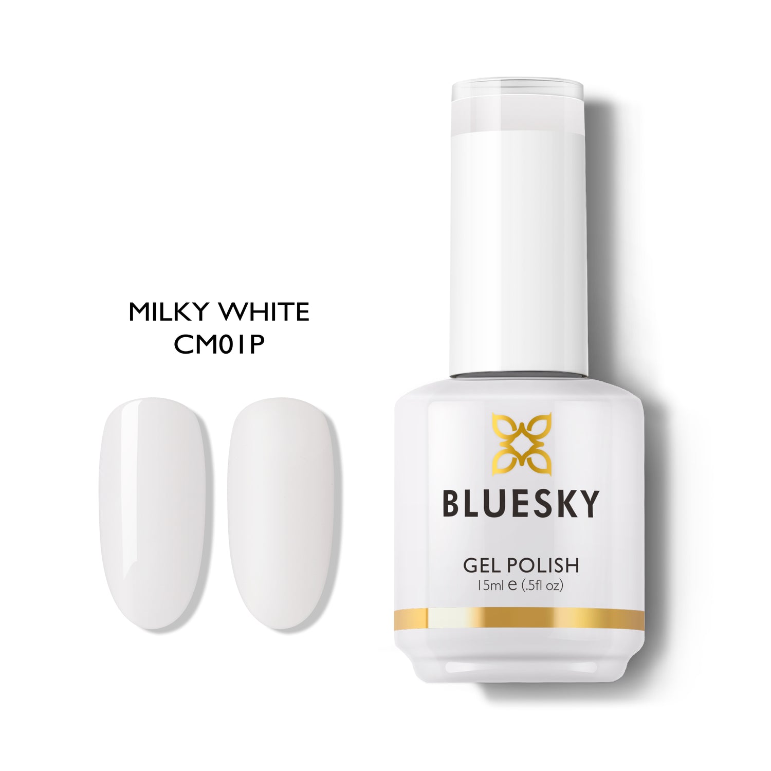 Bluesky Gel Polish, Milky White