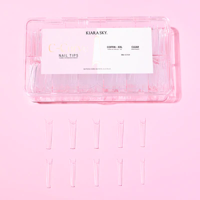 Kiara Sky XXL C-Arc Tips, Clear 500 pcs