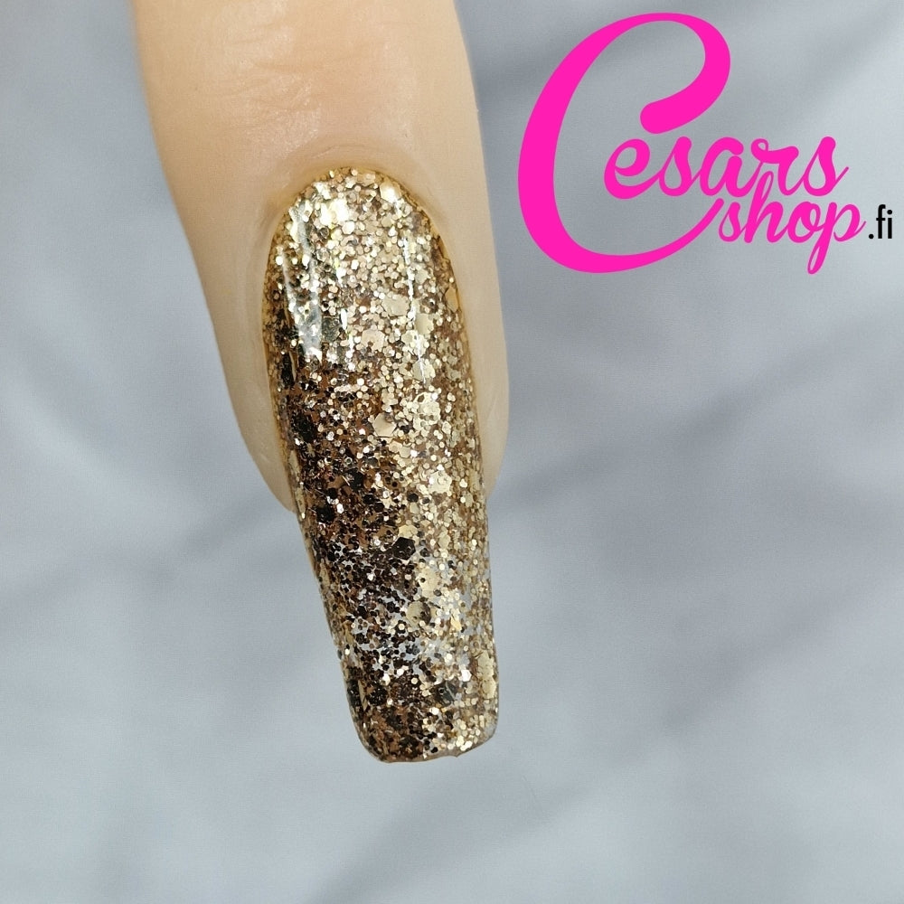 Bluesky Gel Polish, Gold Button