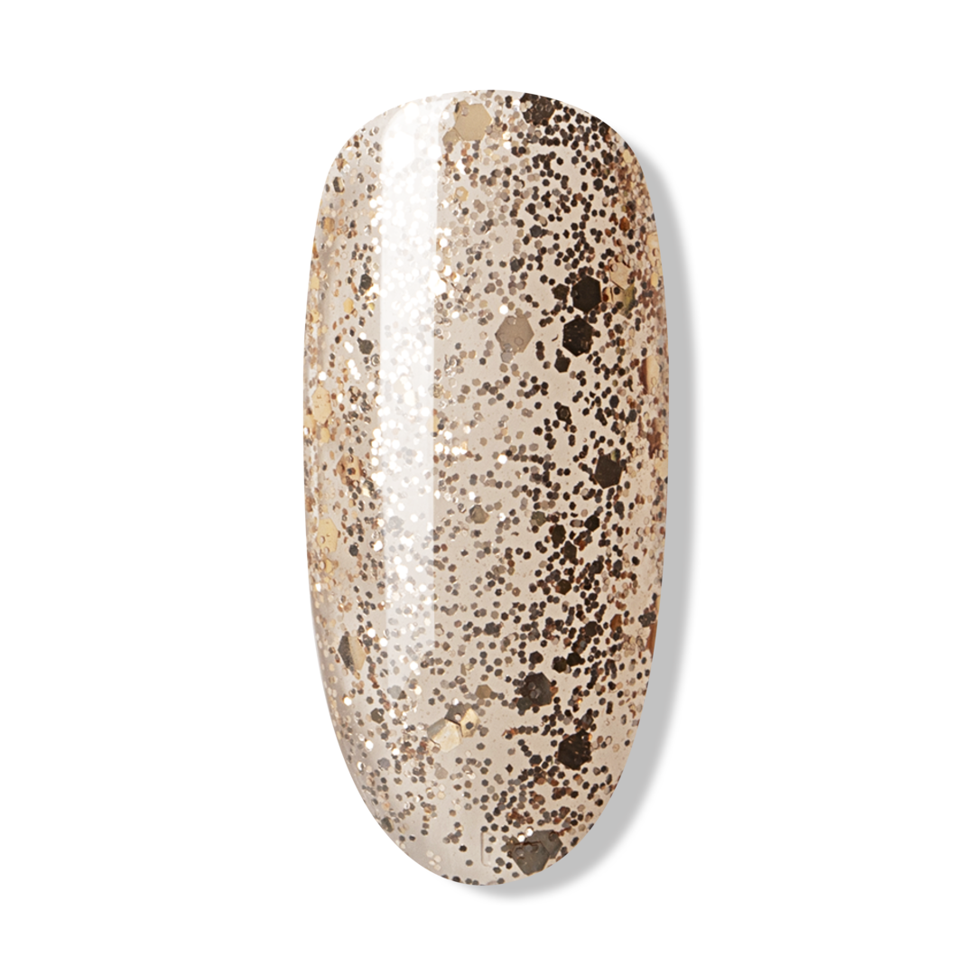 Bluesky Gel Polish, Gold Button