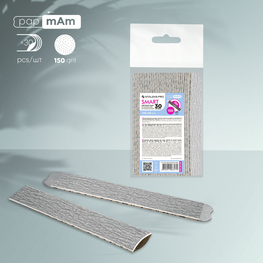 Staleks Pro Raspipaperi Ohuella Vaahtomuovilla Smart 20 150 Grit, 30 kpl DFC-20-150