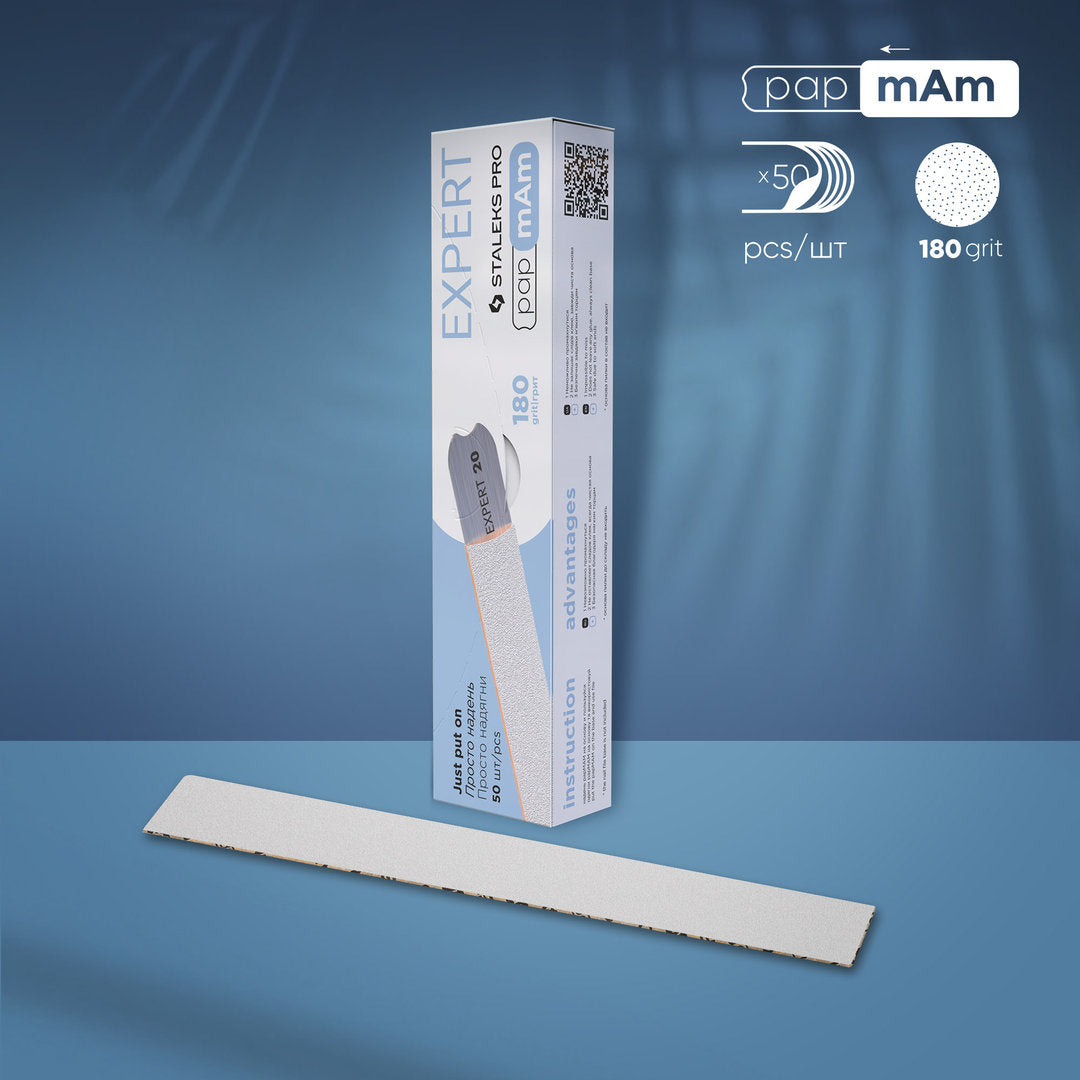 Staleks Pro Raspipaper Expert 22 180 Grit Just Put On, 50 pcs DFCE-22-180W