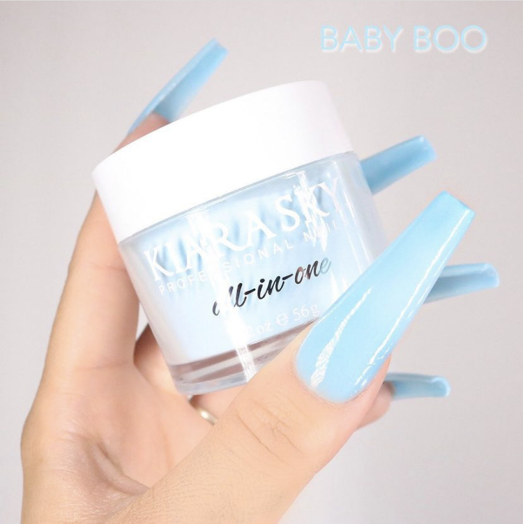 Kiara Sky All in One Acrylic Powder 56g, Baby Boo