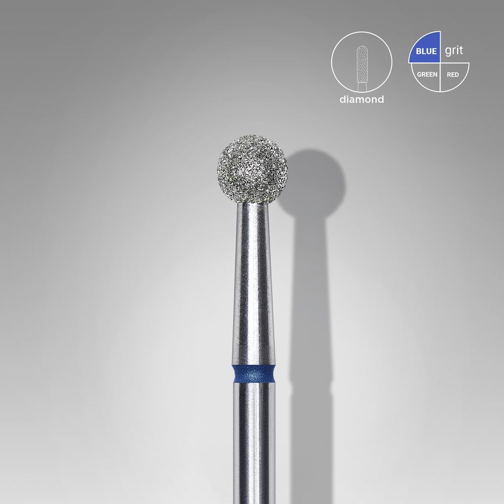 Staleks Pro Diamond Cuticle Ball Bit, Medium 4 mm