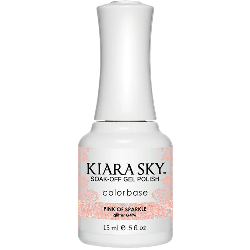 Kiara Sky Gel Polish, Pinking Of Sparkle
