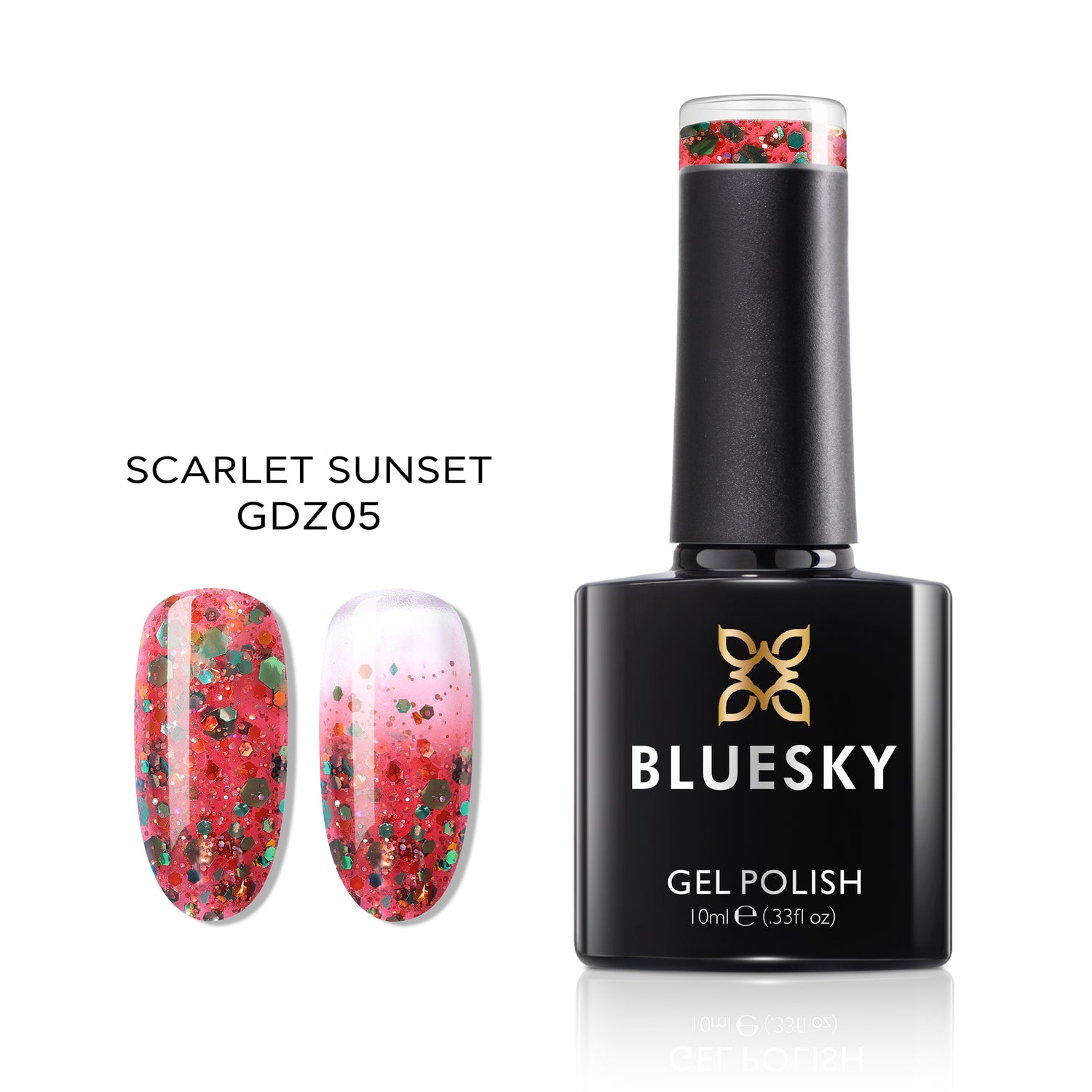 Bluesky Gel Polish, Scarlet Sunset