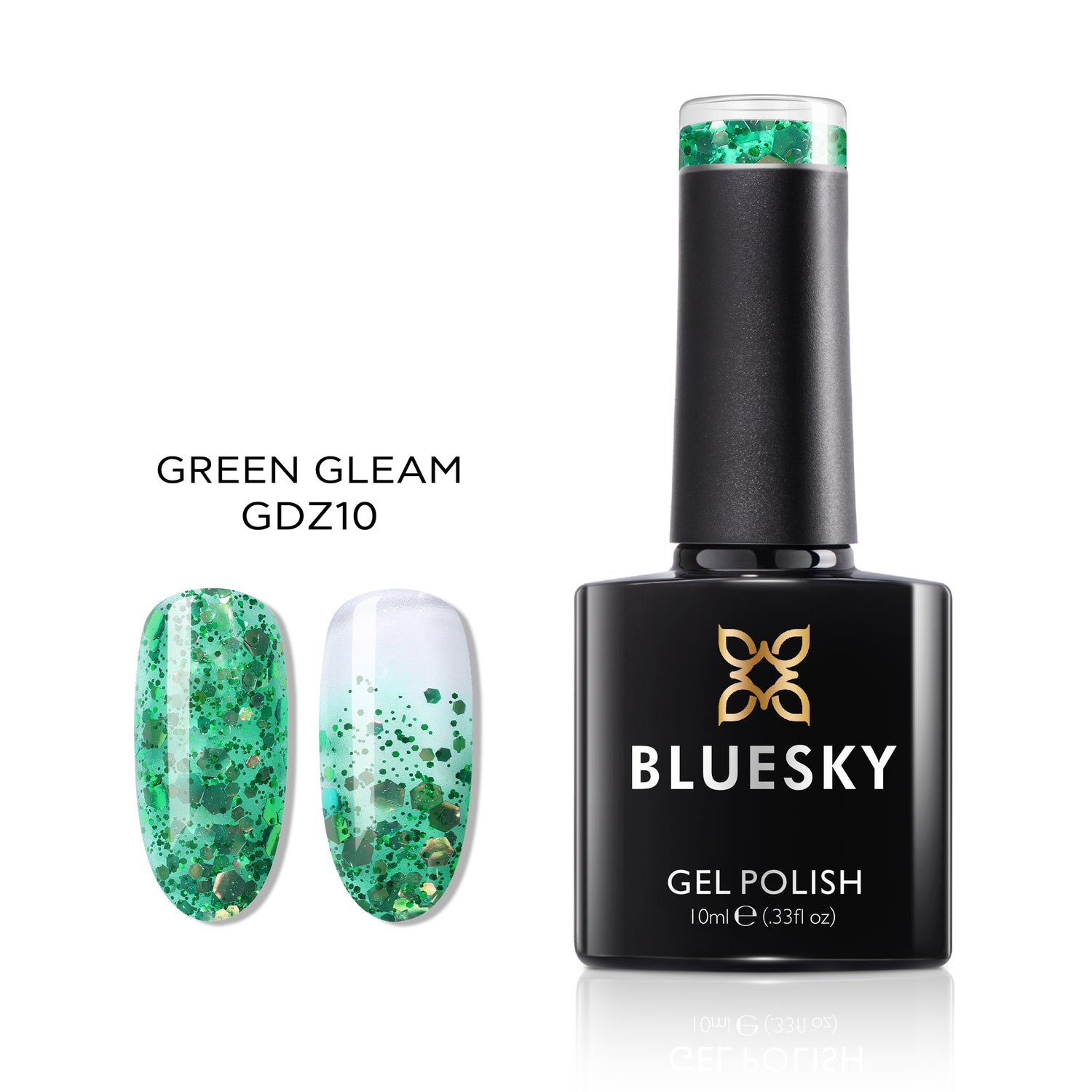 Bluesky Gel Polish, Green Gleam