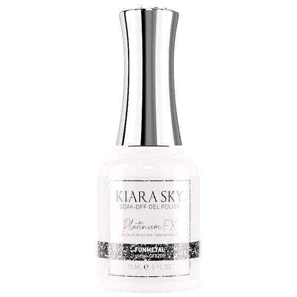 Kiara Sky FX Gel Polish, Funmetal