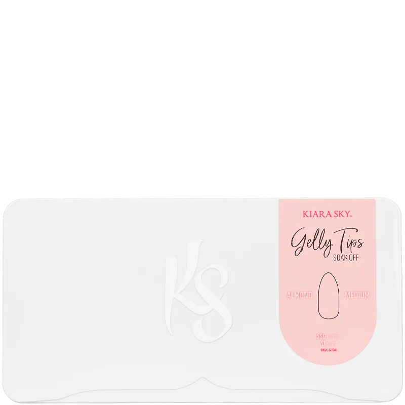 Kiara Sky Gelly Tips Kokokynnen Tipit, Medium Almond 500 kpl