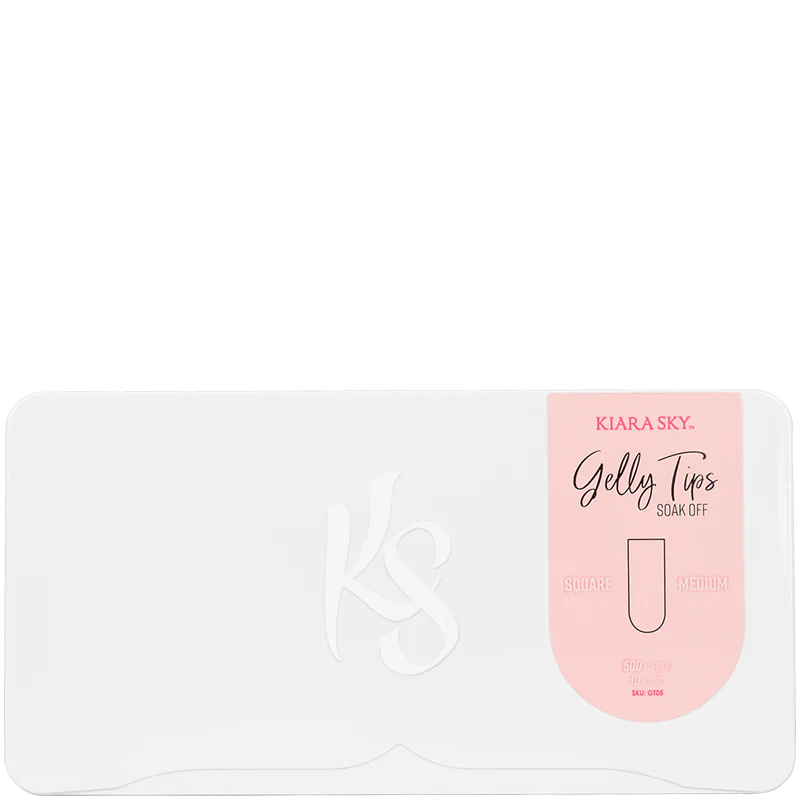 Kiara Sky Gelly Tips Kokokynnen tipit, Medium Square 500 kpl