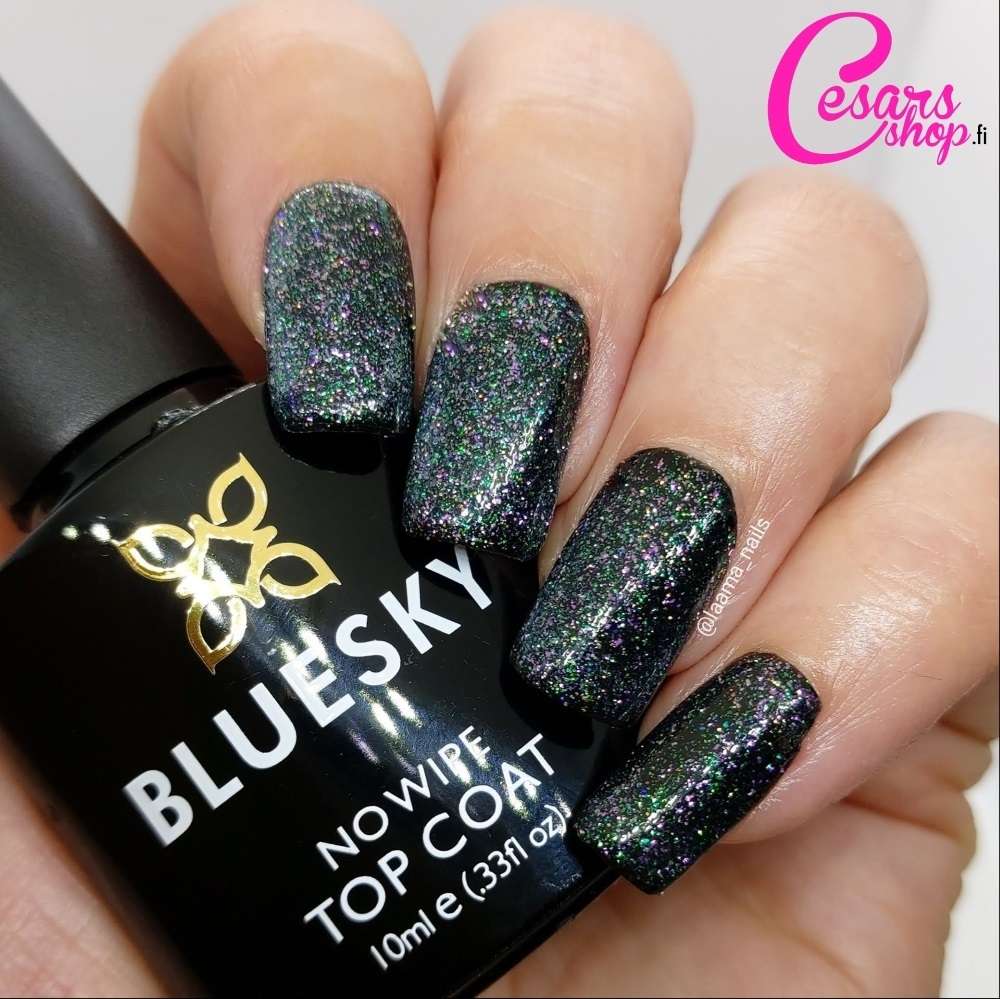 Bluesky No Wipe Glitter Top Geelipäällyslakka, GTC03